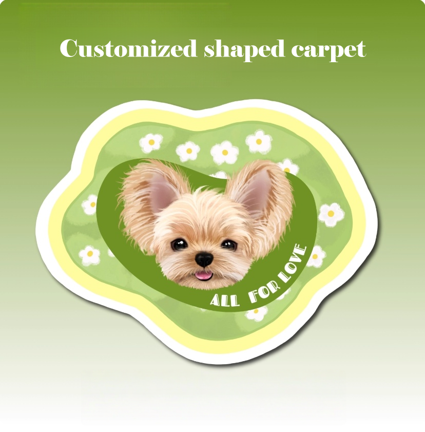 Customised Shaped Pet Carpet – Unique Design for Cats & Dogs - image 1