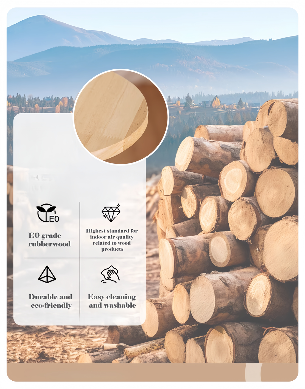 Kratzbaum aus Holz mit zwei Beinen - image 8