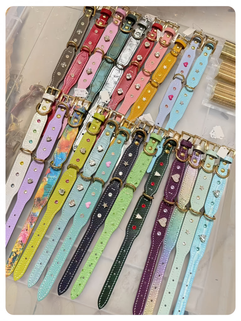 Customised & Handmade Luxury Leather Pet Collars - image 13