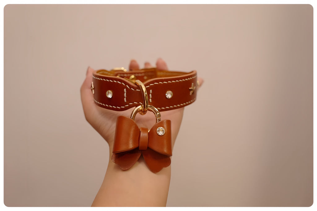 Customised & Handmade Luxury Leather Pet Collars - image 19