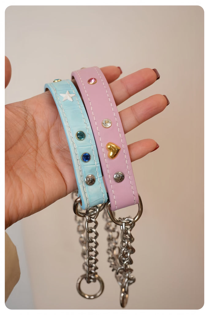 Customised & Handmade Luxury Leather Pet Collars - image 23