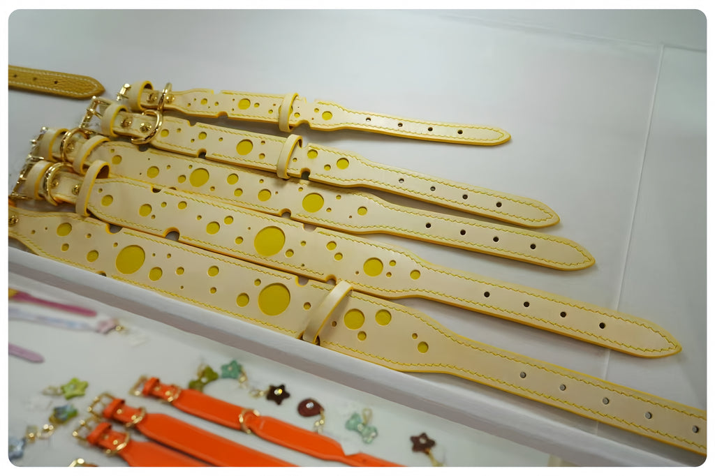 Customised & Handmade Luxury Leather Pet Collars - image 25