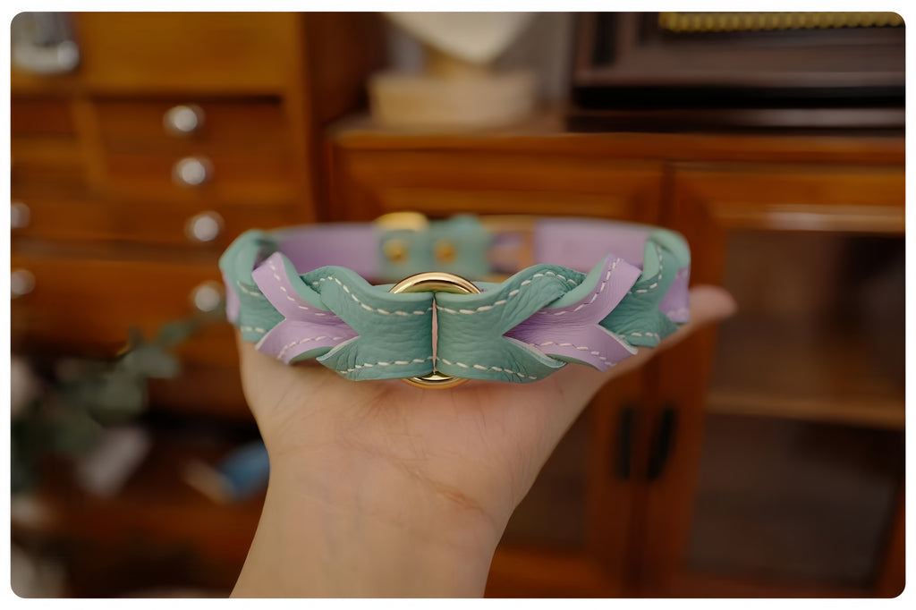 Customised & Handmade Luxury Leather Pet Collars - image 26