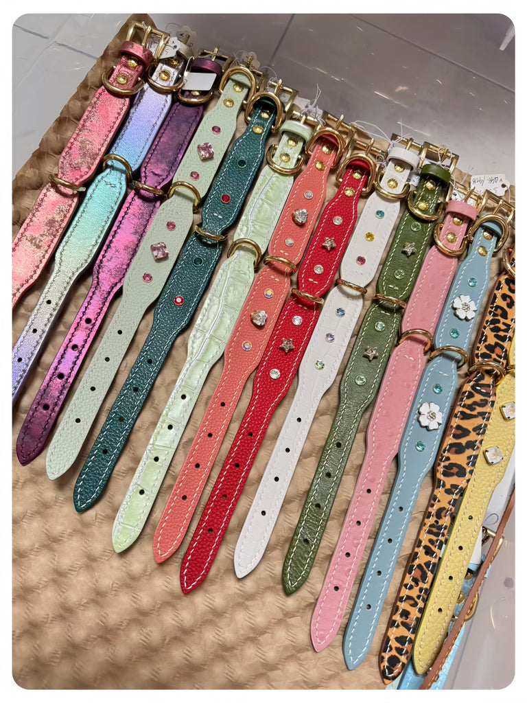 Customised & Handmade Luxury Leather Pet Collars - image 14