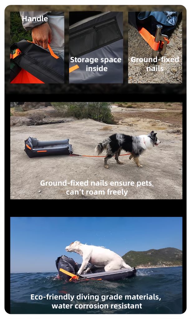 All-terrain Outdoor Pet inflatable Airpad - image 9