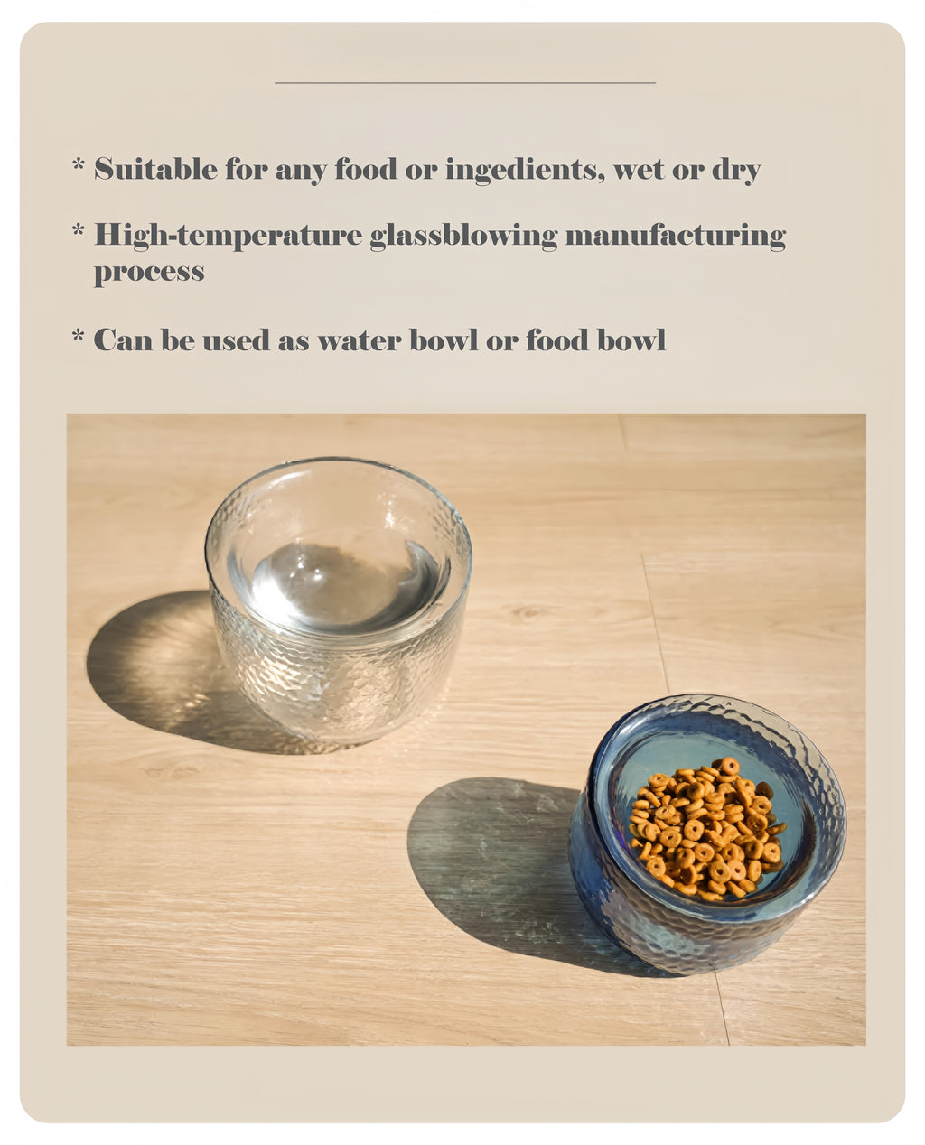 Timeless Design Glass Pet Bowl - image 3