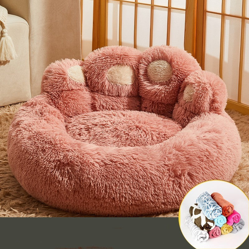 Kennel Warm Medium Large Dog Corgi Golden Retriever Bed Fleece-lined Sofa Mattress - image 5