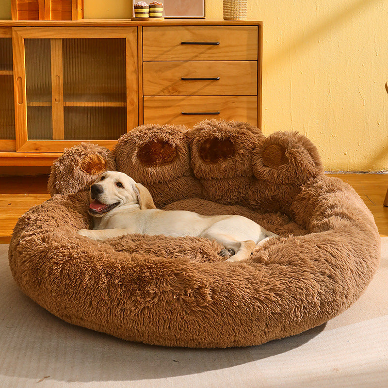Kennel Warm Medium Large Dog Corgi Golden Retriever Bed Fleece-lined Sofa Mattress - image 1