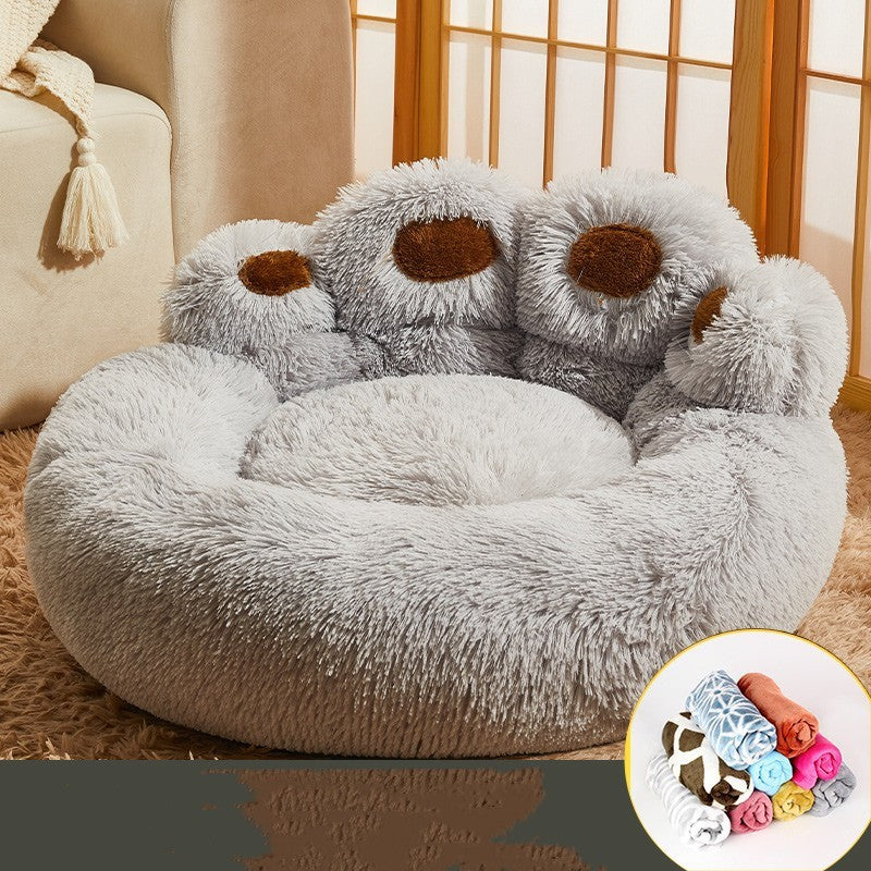 Kennel Warm Medium Large Dog Corgi Golden Retriever Bed Fleece-lined Sofa Mattress - image 7