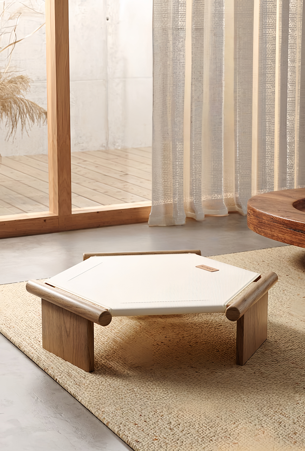 Elevated Wooden Pet Bed for Dogs & Cats - image 1